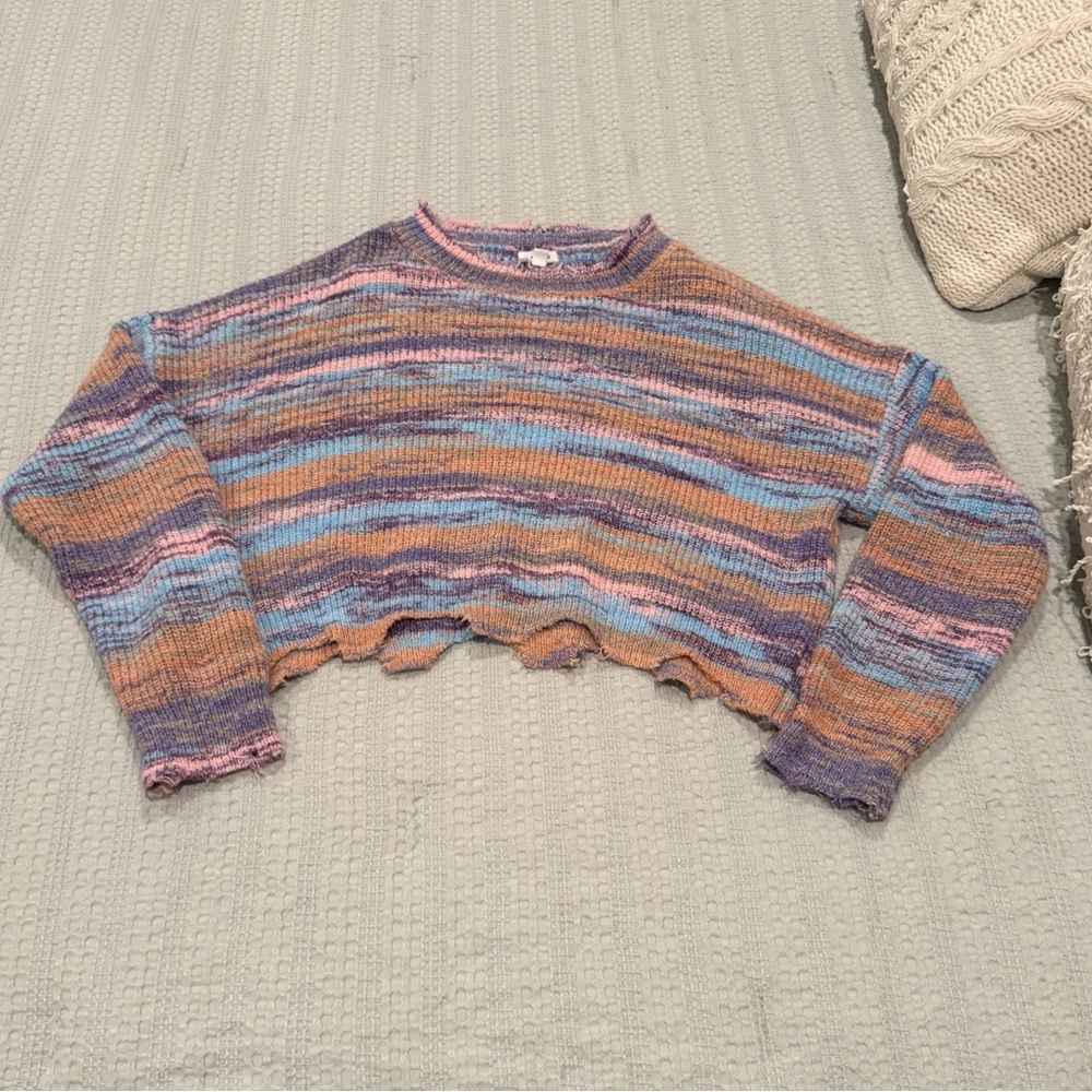 Le Lis Pastel Striped Knit Top